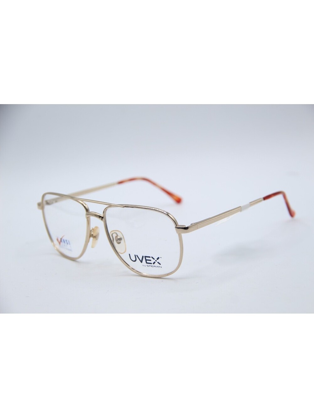 Uvex T102A Gld C101 Gold Red Authentic Eyeglasses 54-15